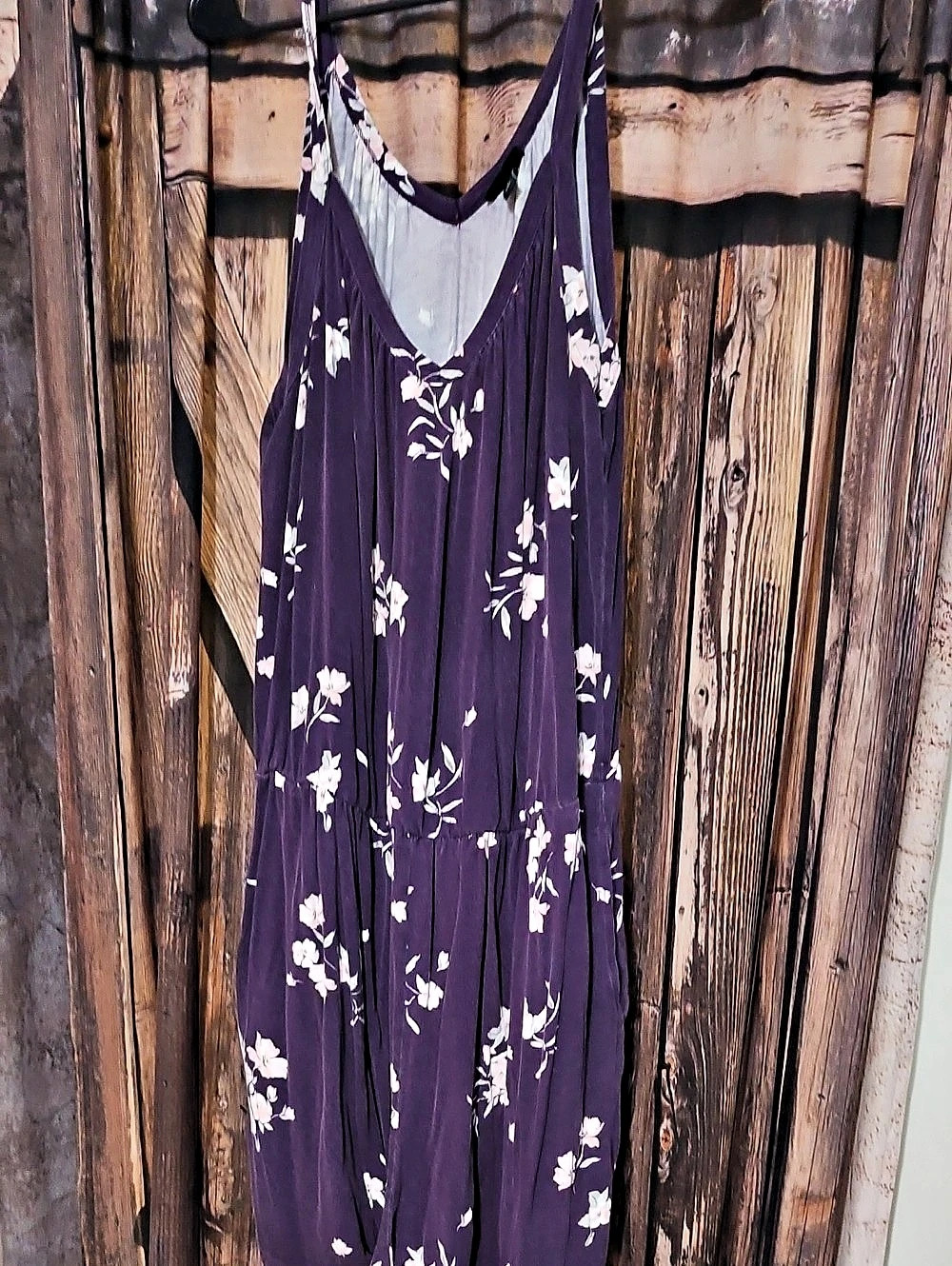 Floral Romperin Purple & White